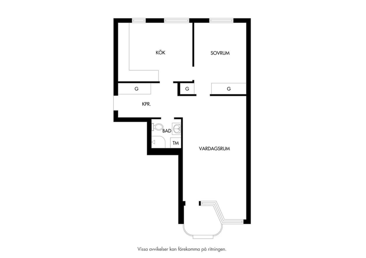 Floor plan for Torupsgatan 1E