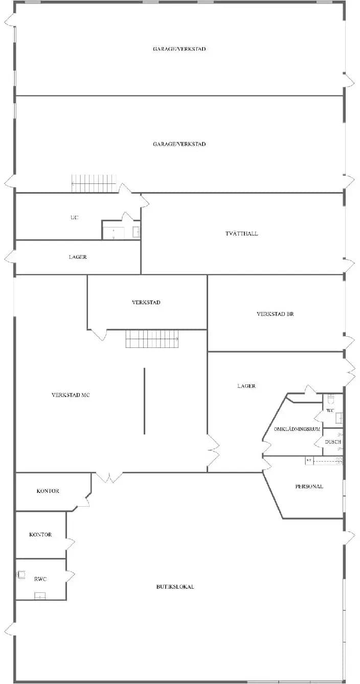 Planritning för Skalles väg 20
