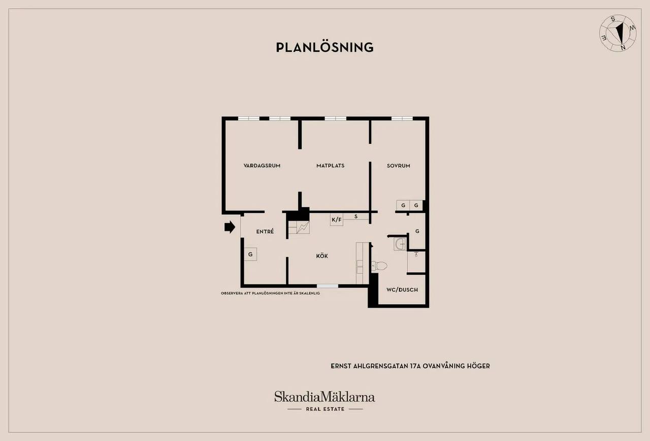 Planritning för Bollhusgatan 18