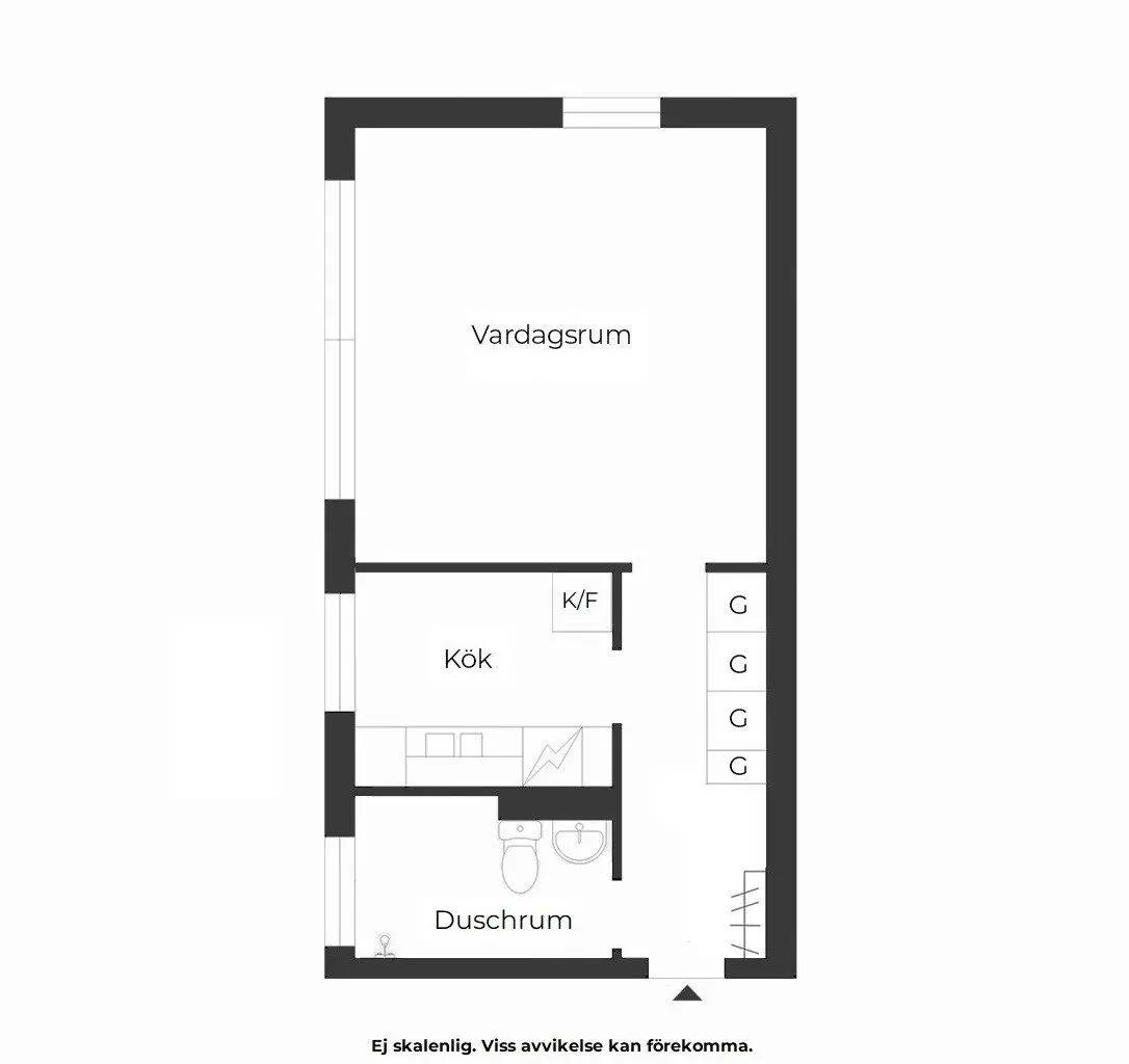 Floor plan for Nackstavägen 28C