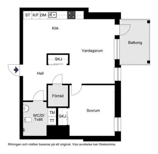 Planritning för Gyhultsvägen 46