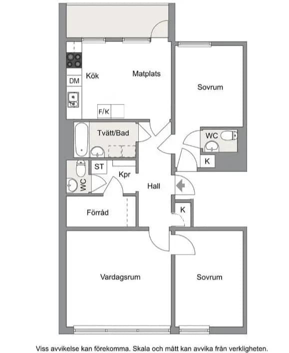 Planritning för Lötsjövägen 39