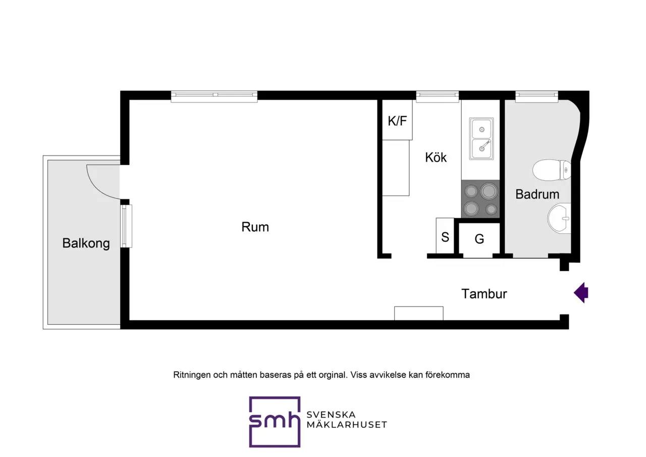 Floor plan for Solbergsvägen 45