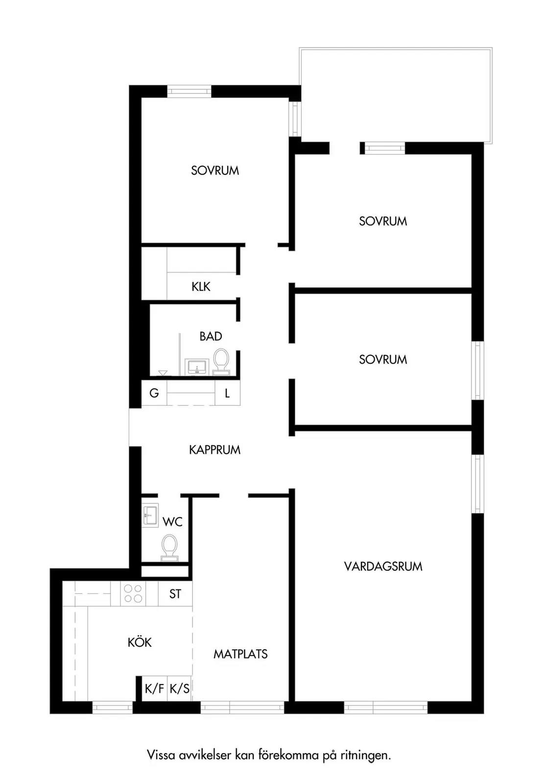 Floor plan for Annebergsgatan 19C
