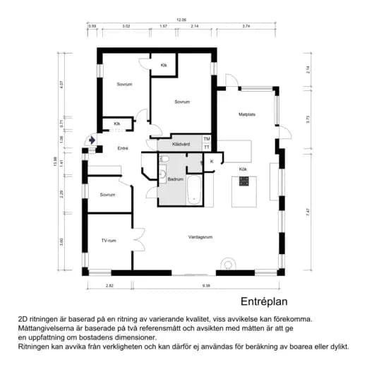 Floor plan for Gundersbergsvägen 19