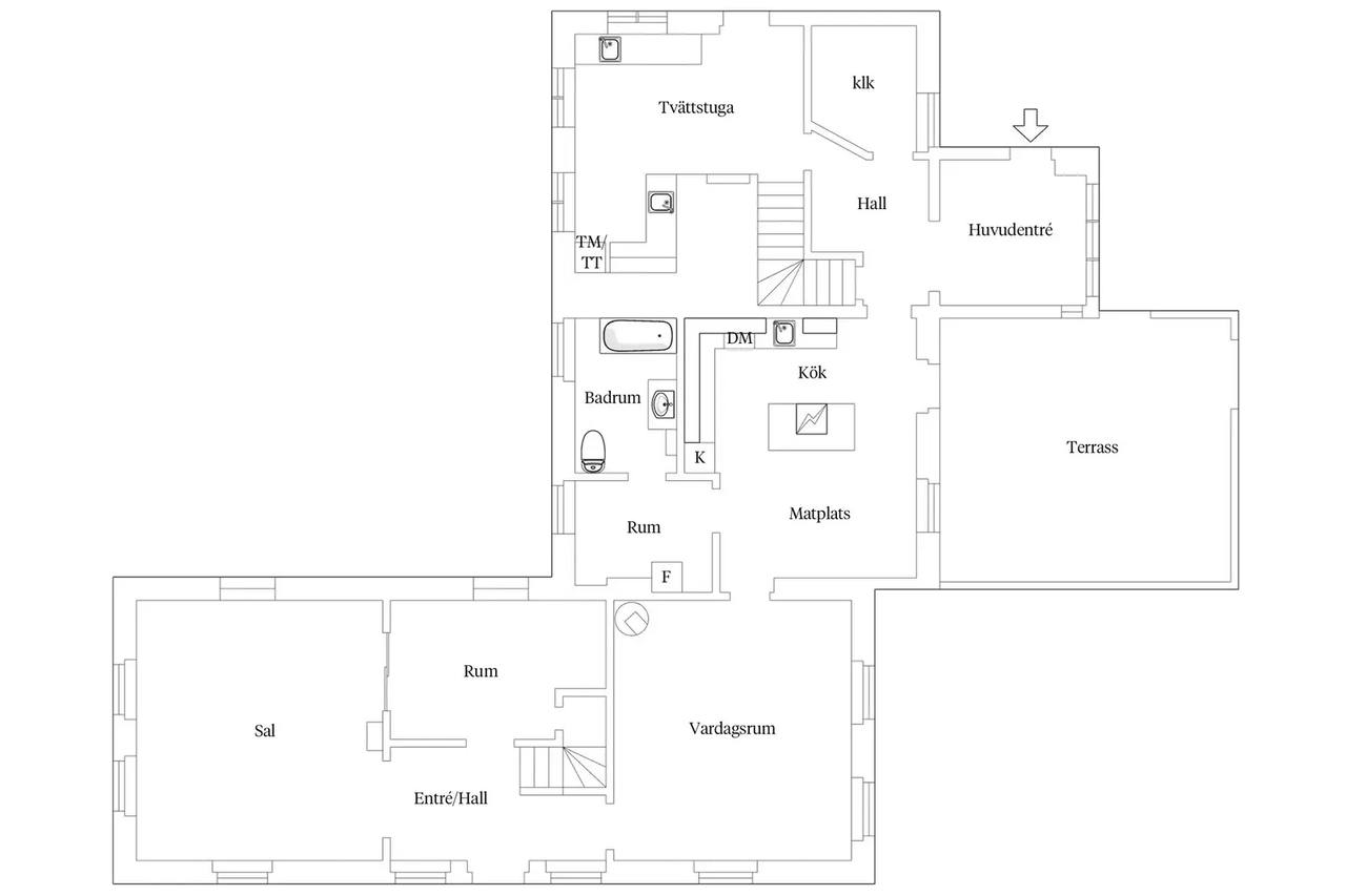 Floor plan for Fröjel Sälle 931