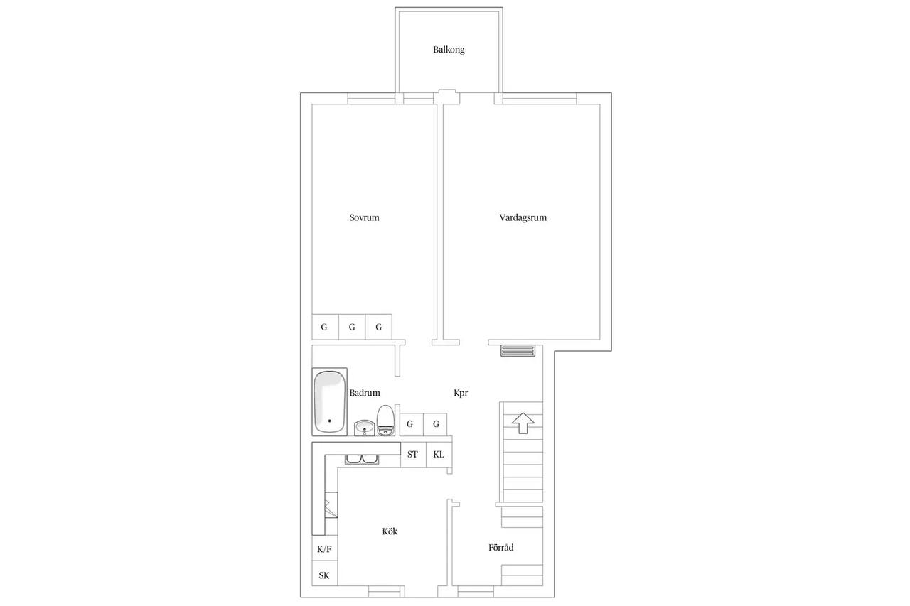 Planritning för Jungmansgatan 152