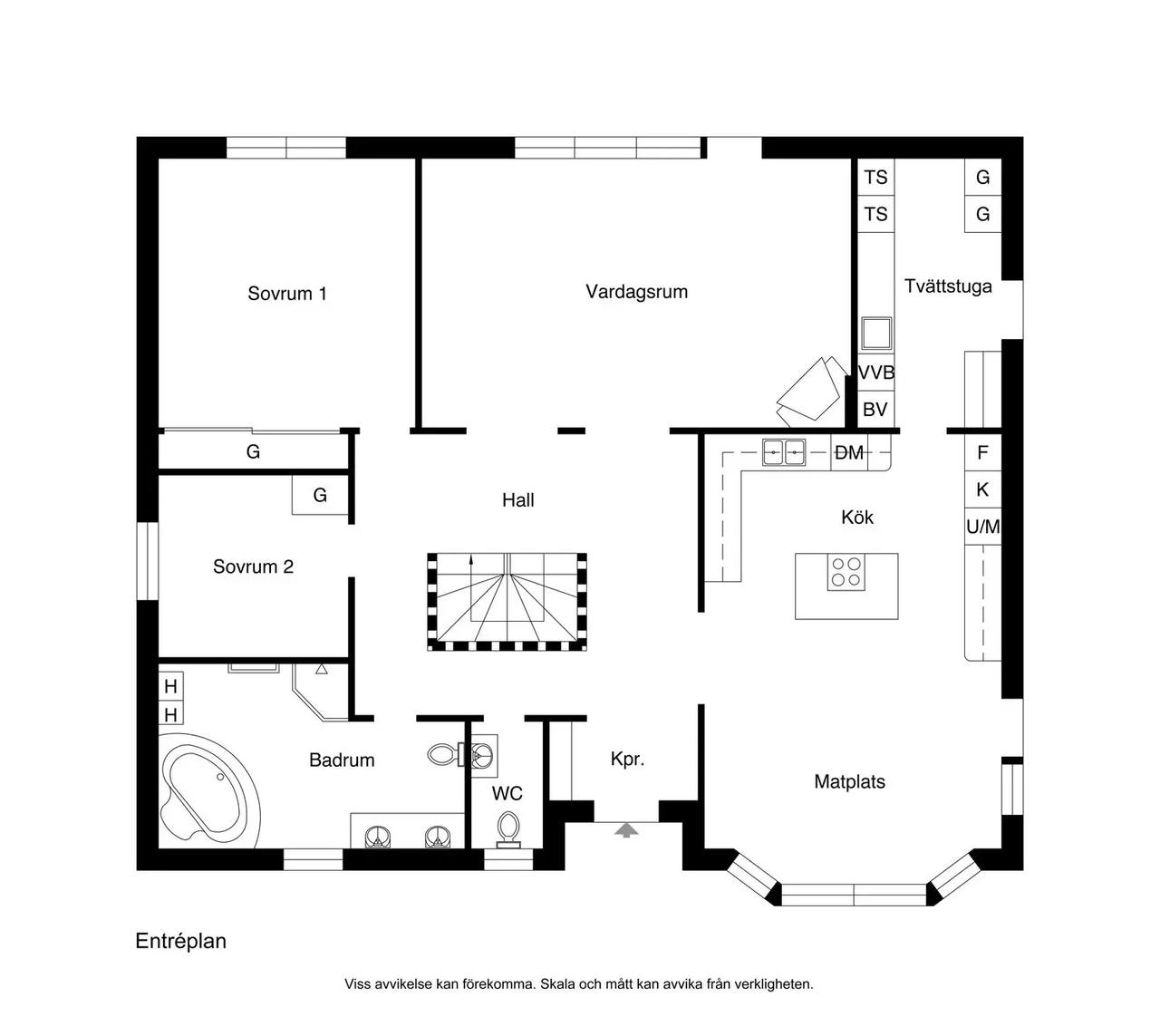 Floor plan for Lugnetvägen 24