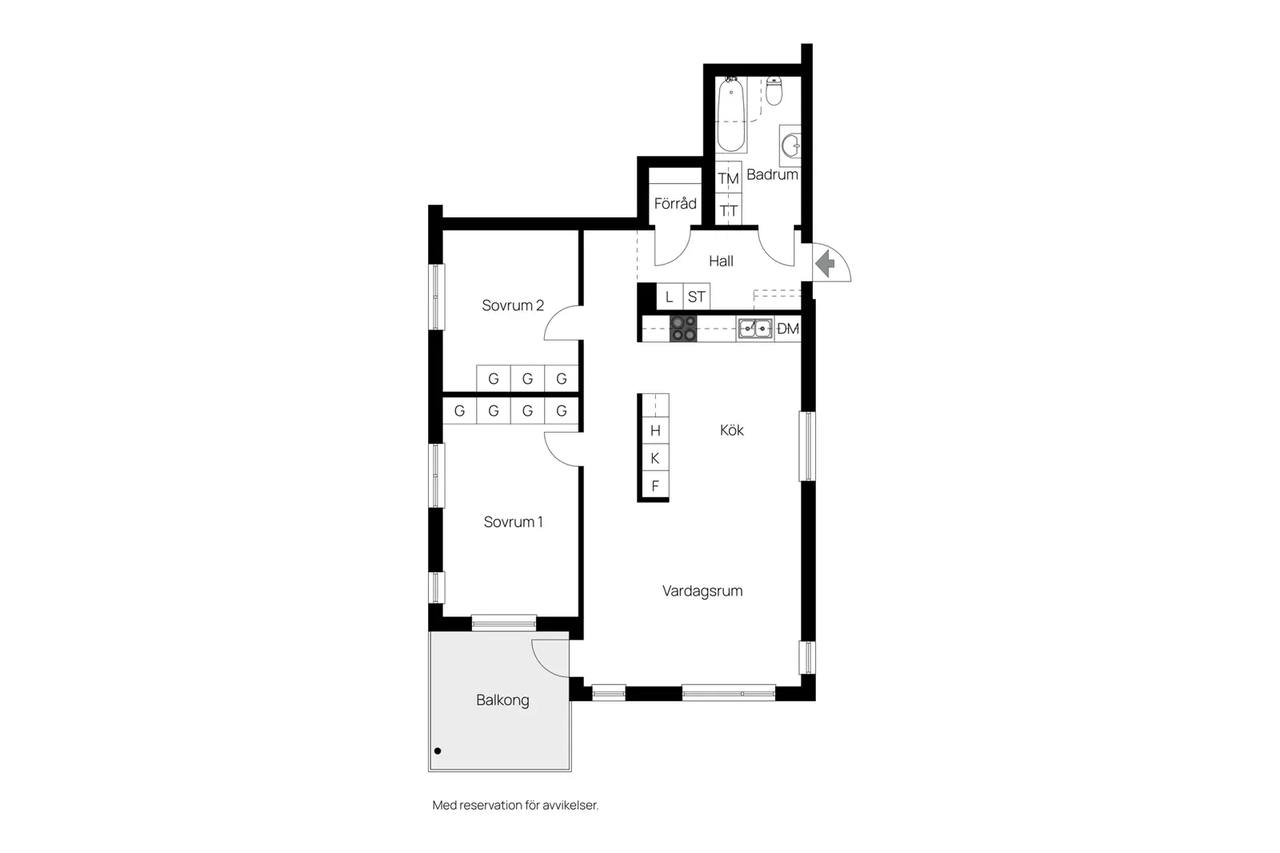 Floor plan for Södra Lillåstrand 48