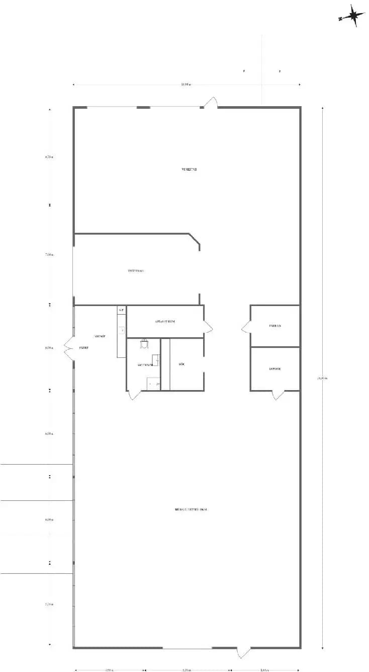 Planritning för Skalles väg 18