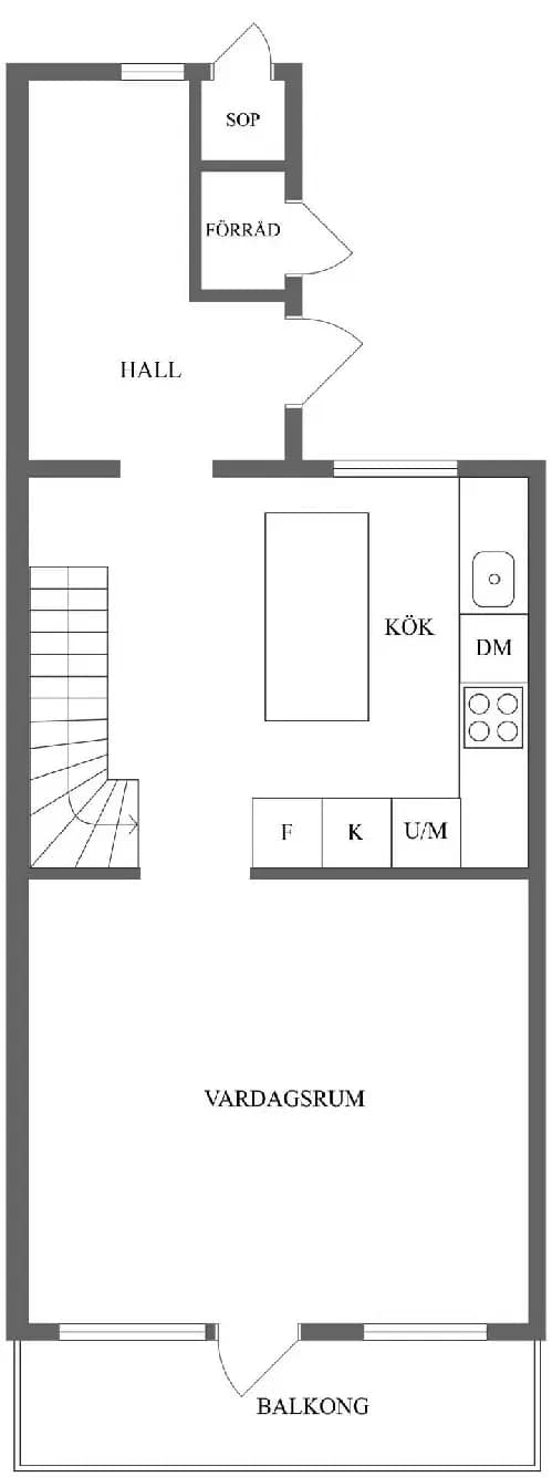 Floor plan for Tornvägen 4