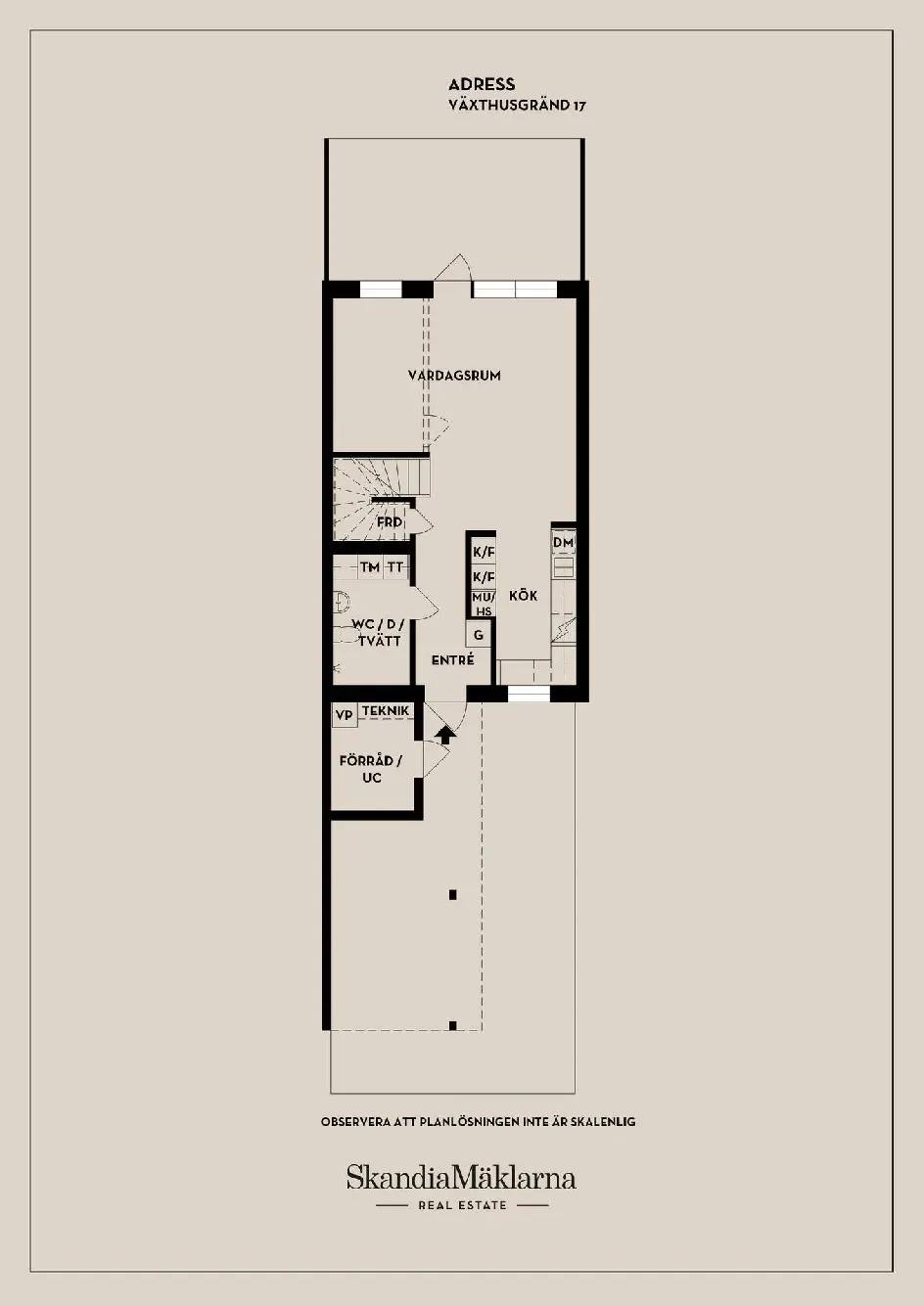 Floor plan for Växthusgränd 17