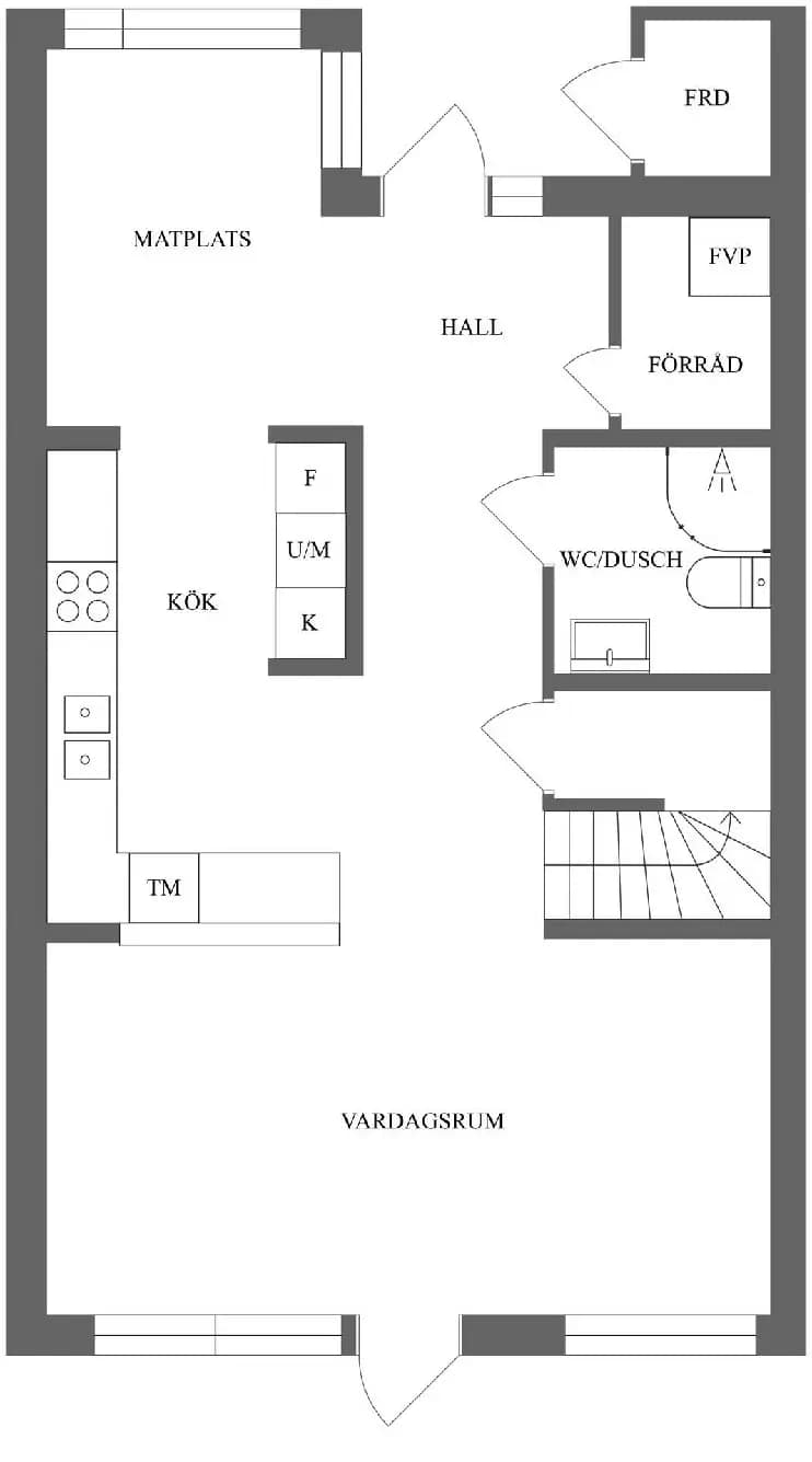 Floor plan for Södra Promenaden 114E