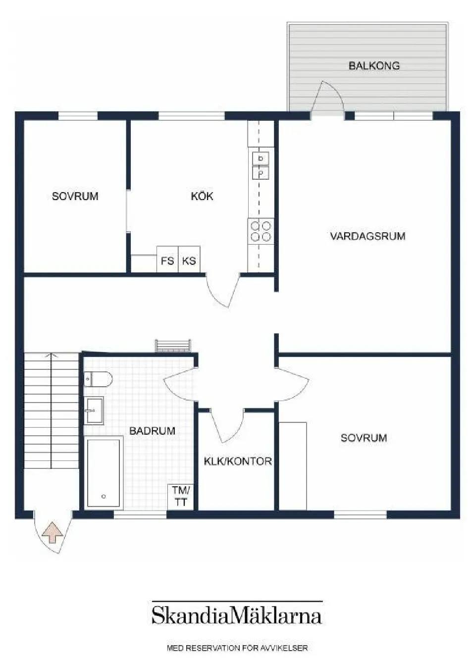 Planritning för Bergslagsresan 118