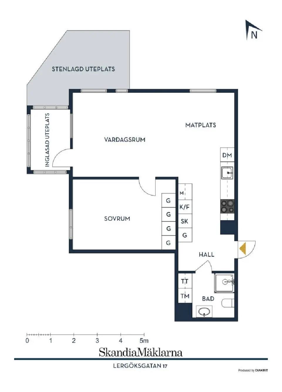 Floor plan for Lergöksgatan 17