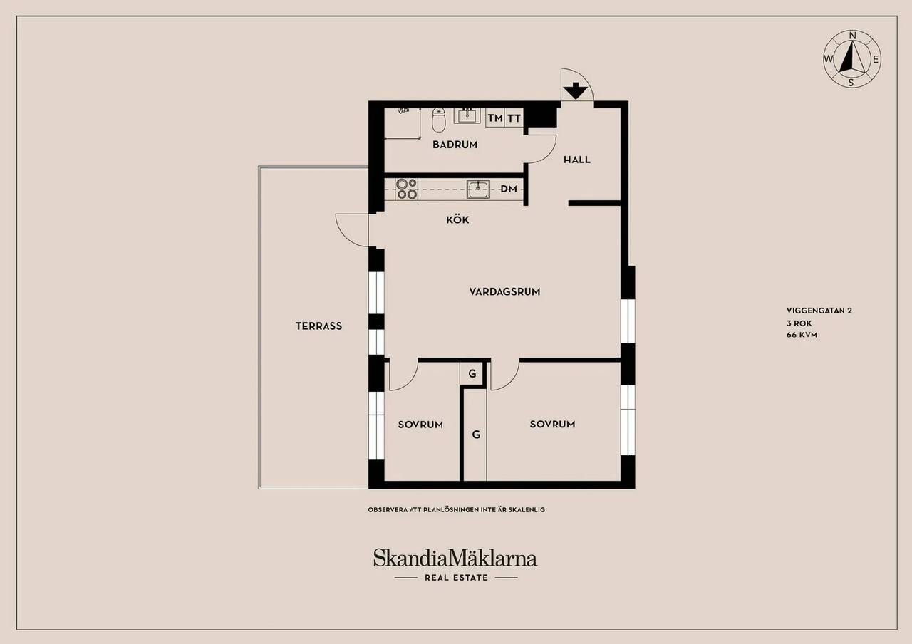 Floor plan for Viggengatan 2