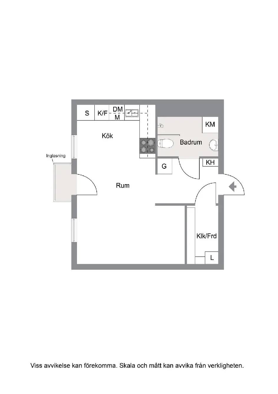 Floor plan for Jämtlandsgatan 99, Vån 4 (13042/1302)