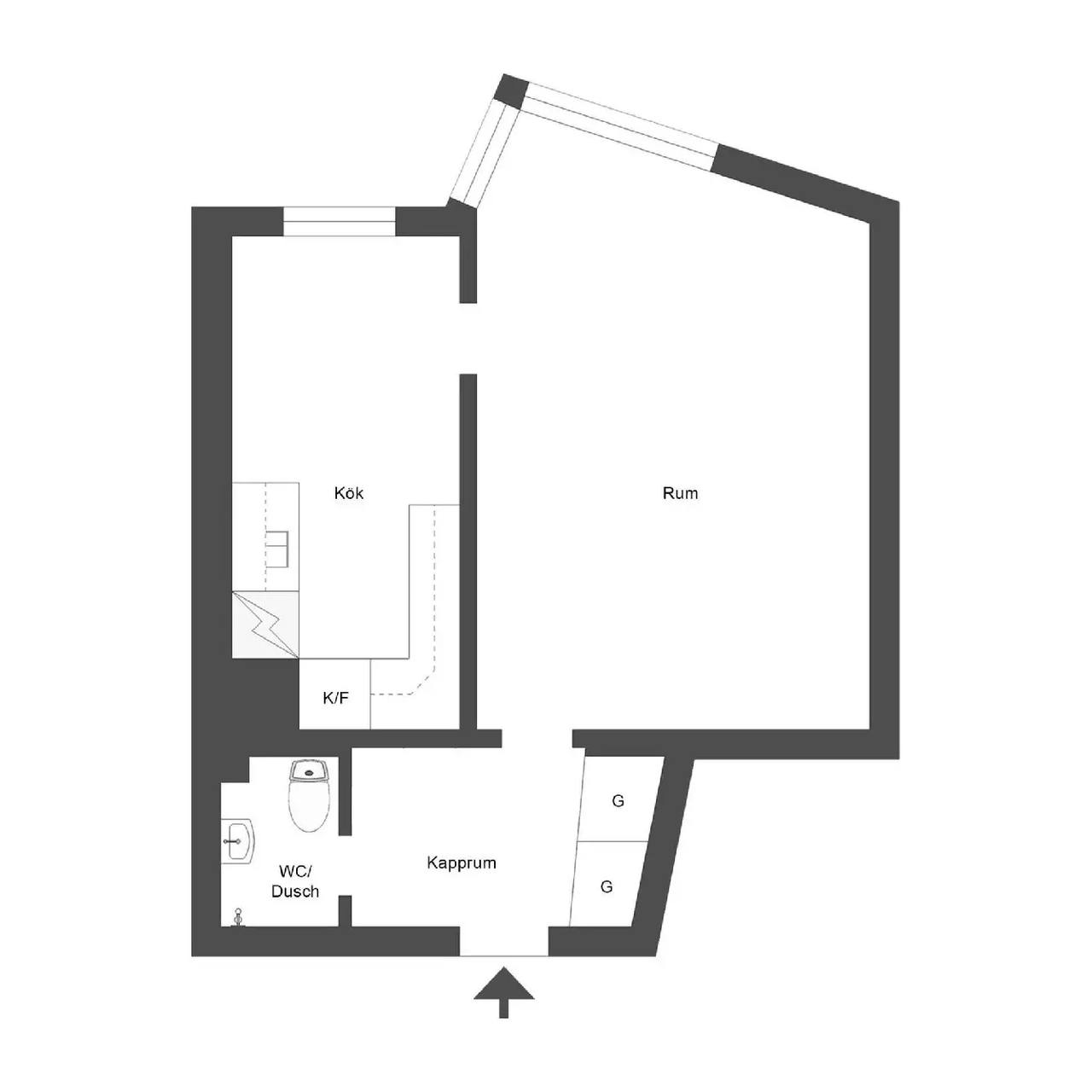 Floor plan for Hospitalsgatan 41