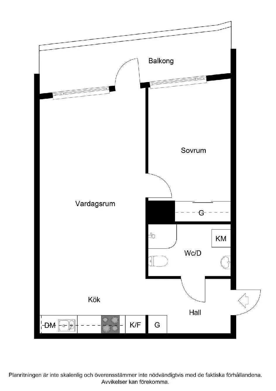 Floor plan for Funäsgatan 8, Vån 11