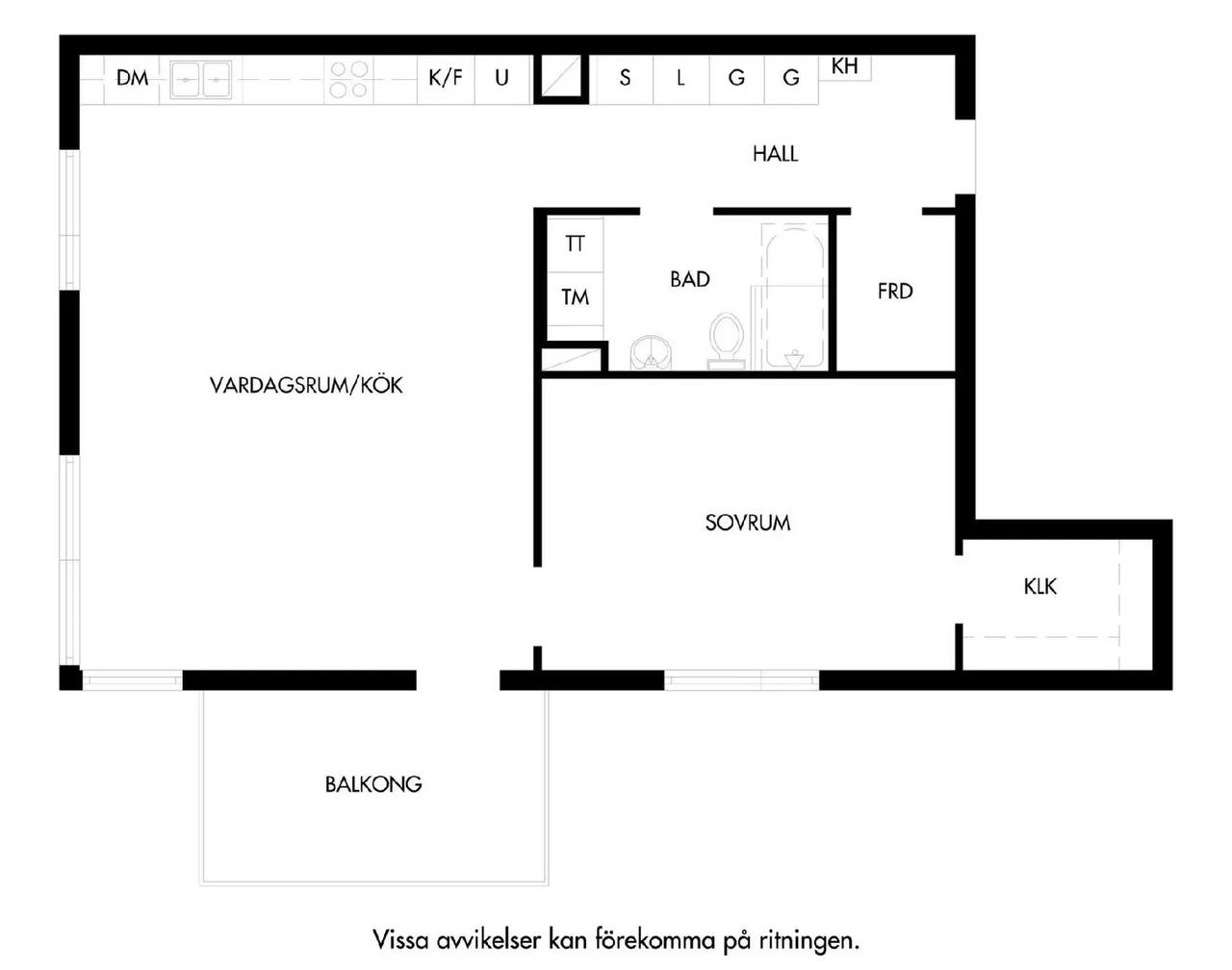 Floor plan for Östersundsgatan 4