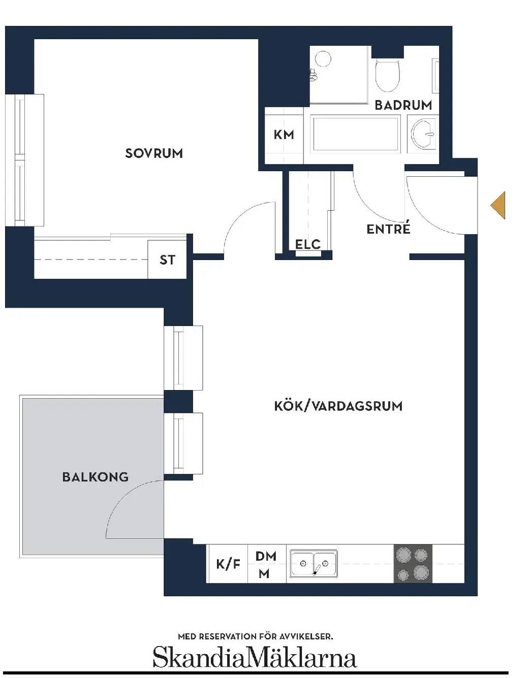 Planritning för Redaregatan 29