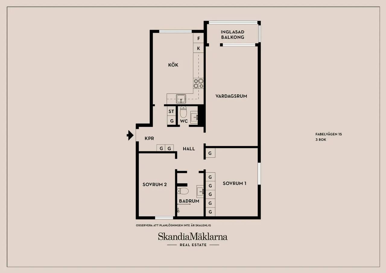 Floor plan for Fabelvägen 15