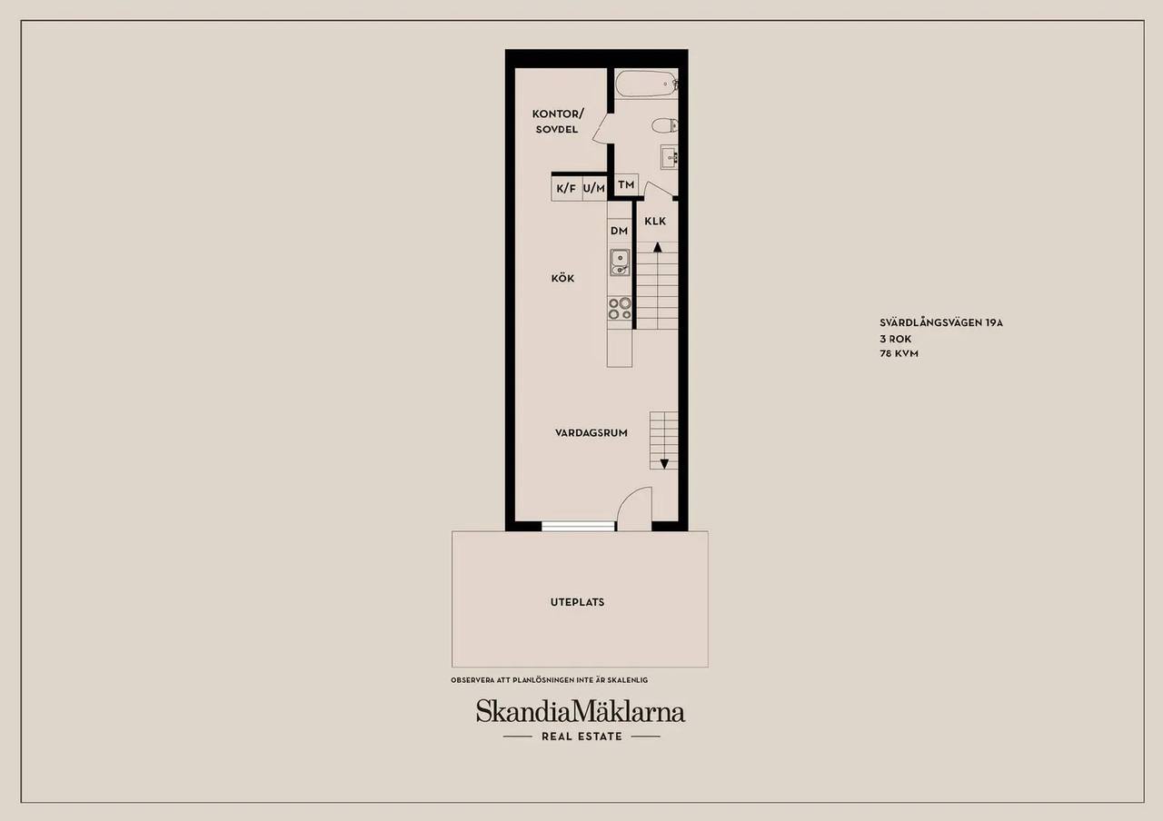 Floor plan for Svärdlångsvägen 19A