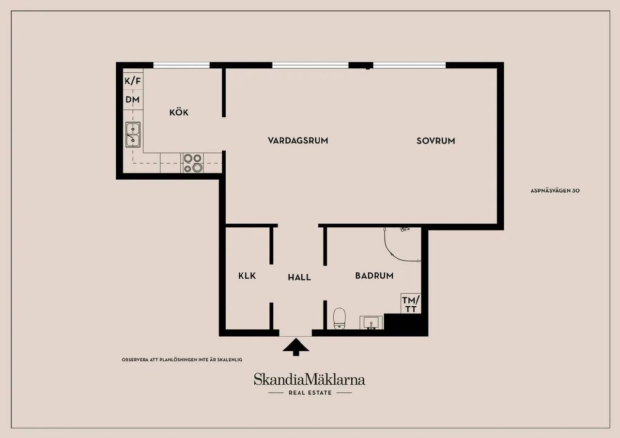 Floor plan for Aspnäsvägen 30