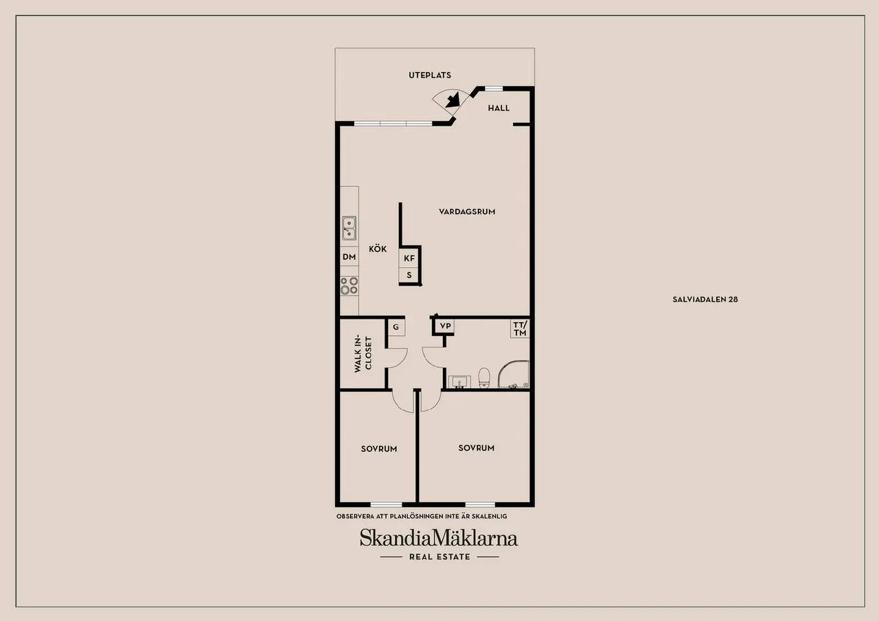Floor plan for Salviadalen 28