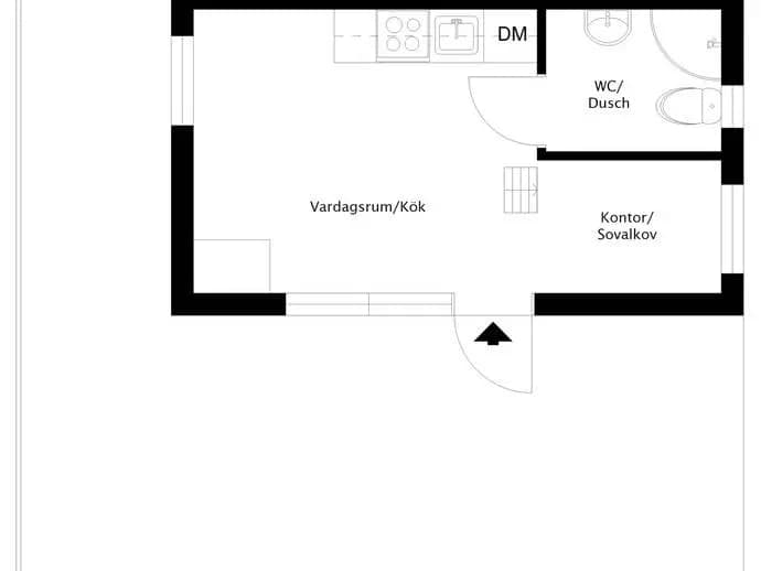 Floor plan for Björnvägen 38C