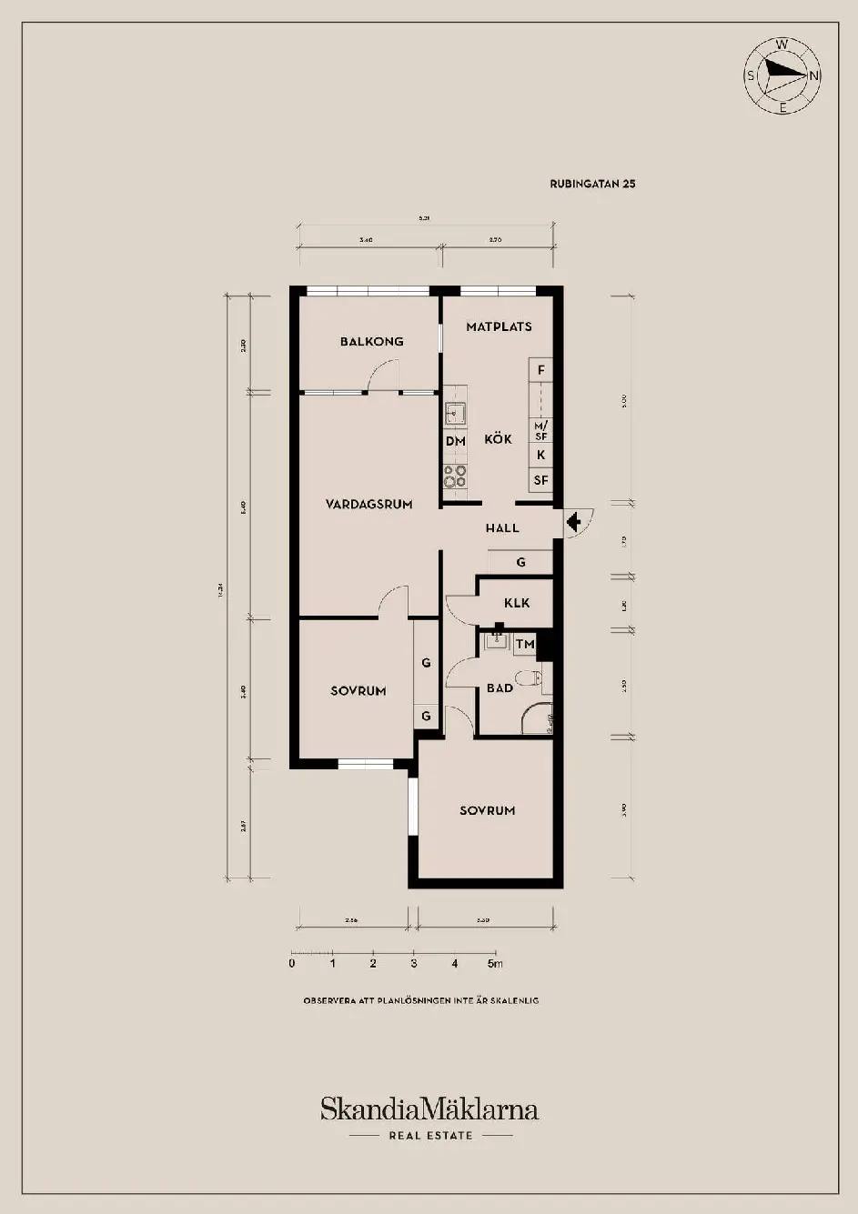 Floor plan for Rubingatan 25
