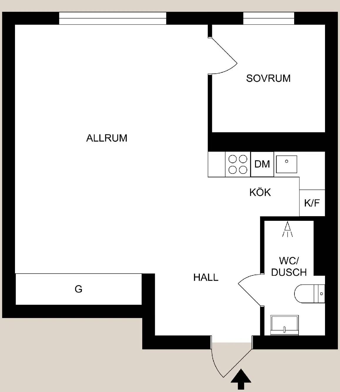 Floor plan for Lagergrensgatan 22