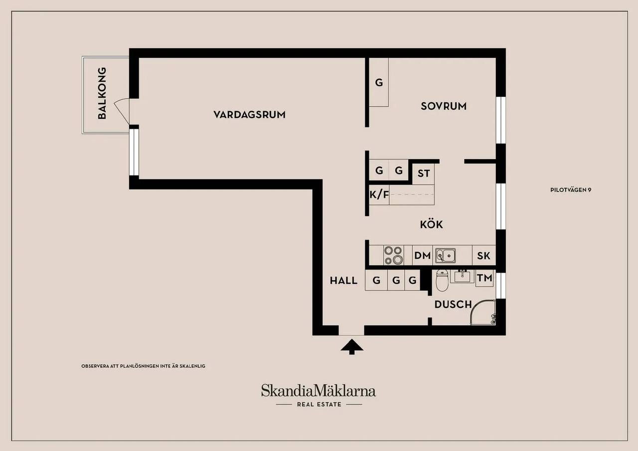 Floor plan for Pilotvägen 9