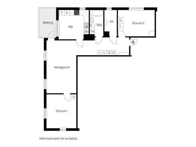 Floor plan for Tornérplatsen 30