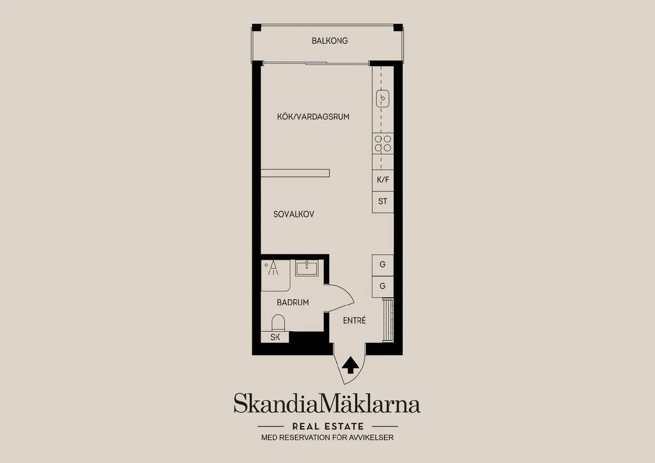 Planritning för Fyrisvallsgatan 10A