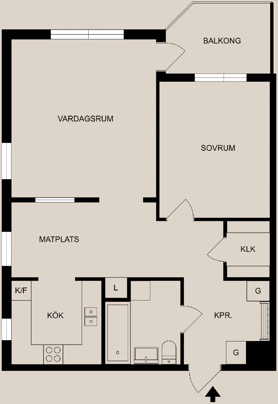 Floor plan for S:t persgatan 29