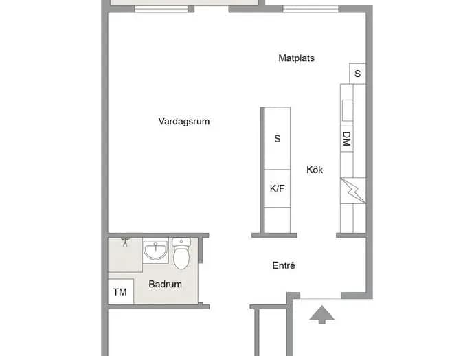 Planritning för Fältjägarvägen 35A