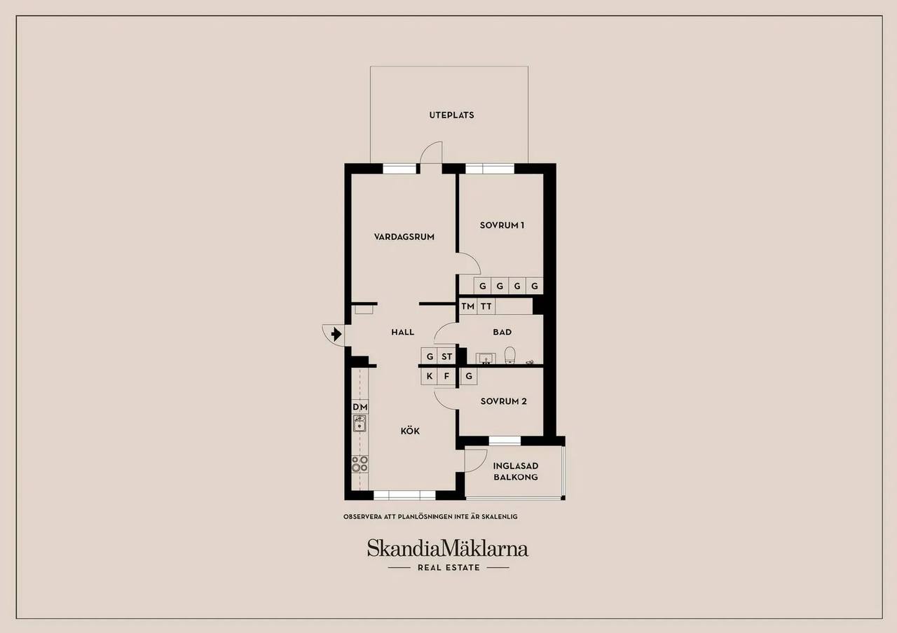 Planritning för Barkarbyvägen 69