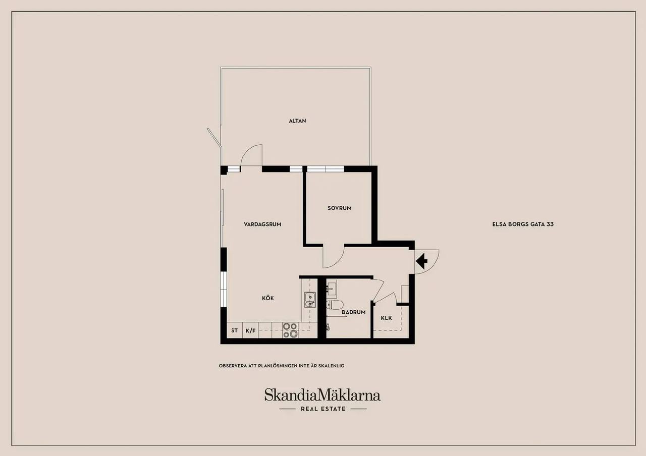 Floor plan for Elsa Borgs gata 33