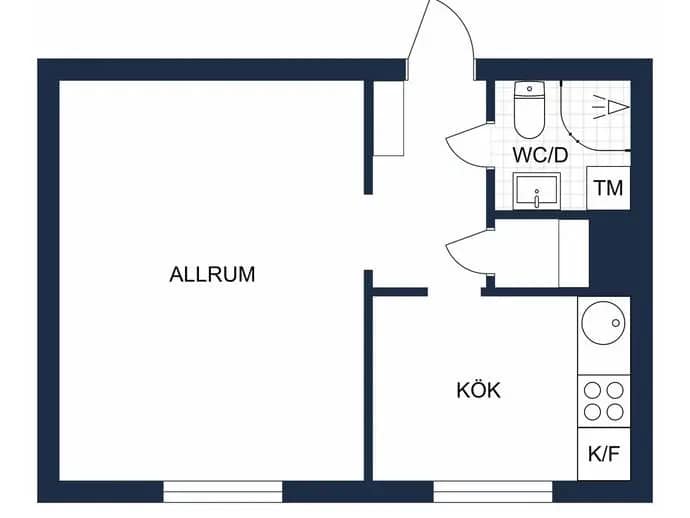 Floor plan for Klintbergsgatan 14