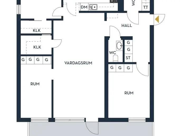 Planritning för Kristallvägen 8