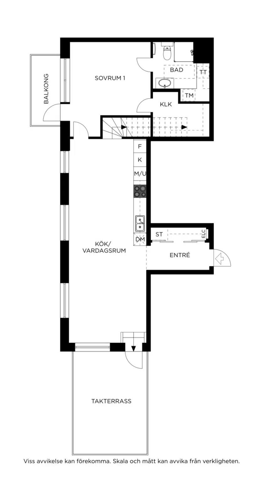 Floor plan for Kanalgränd 3
