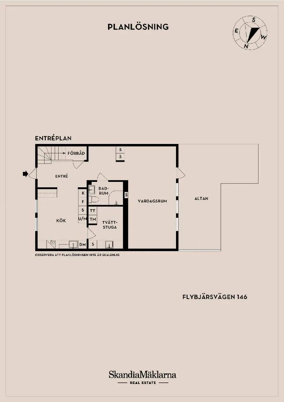 Floor plan for Flybjärsvägen 146