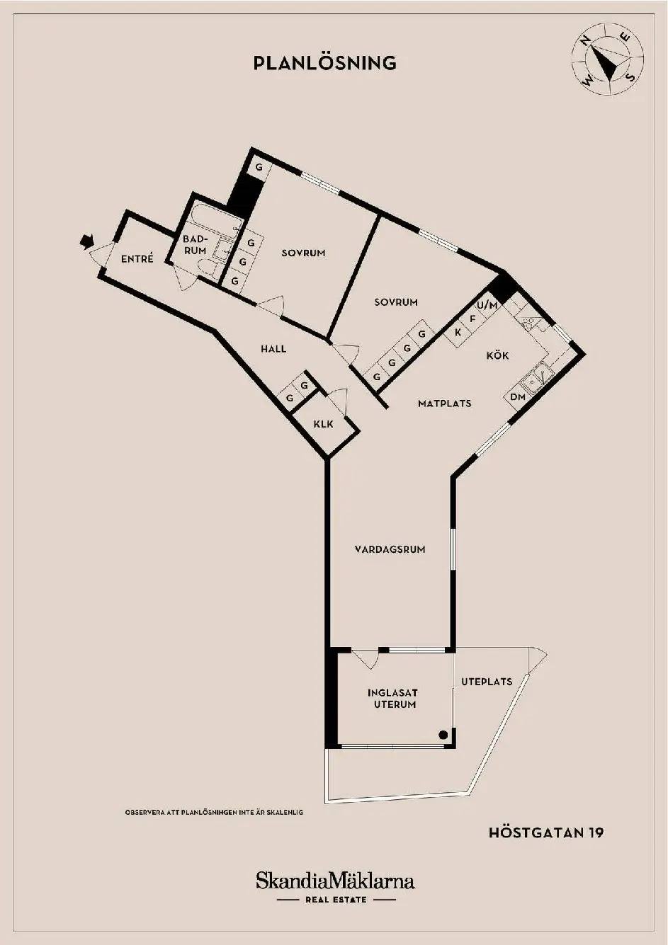 Planritning för Höstgatan 19