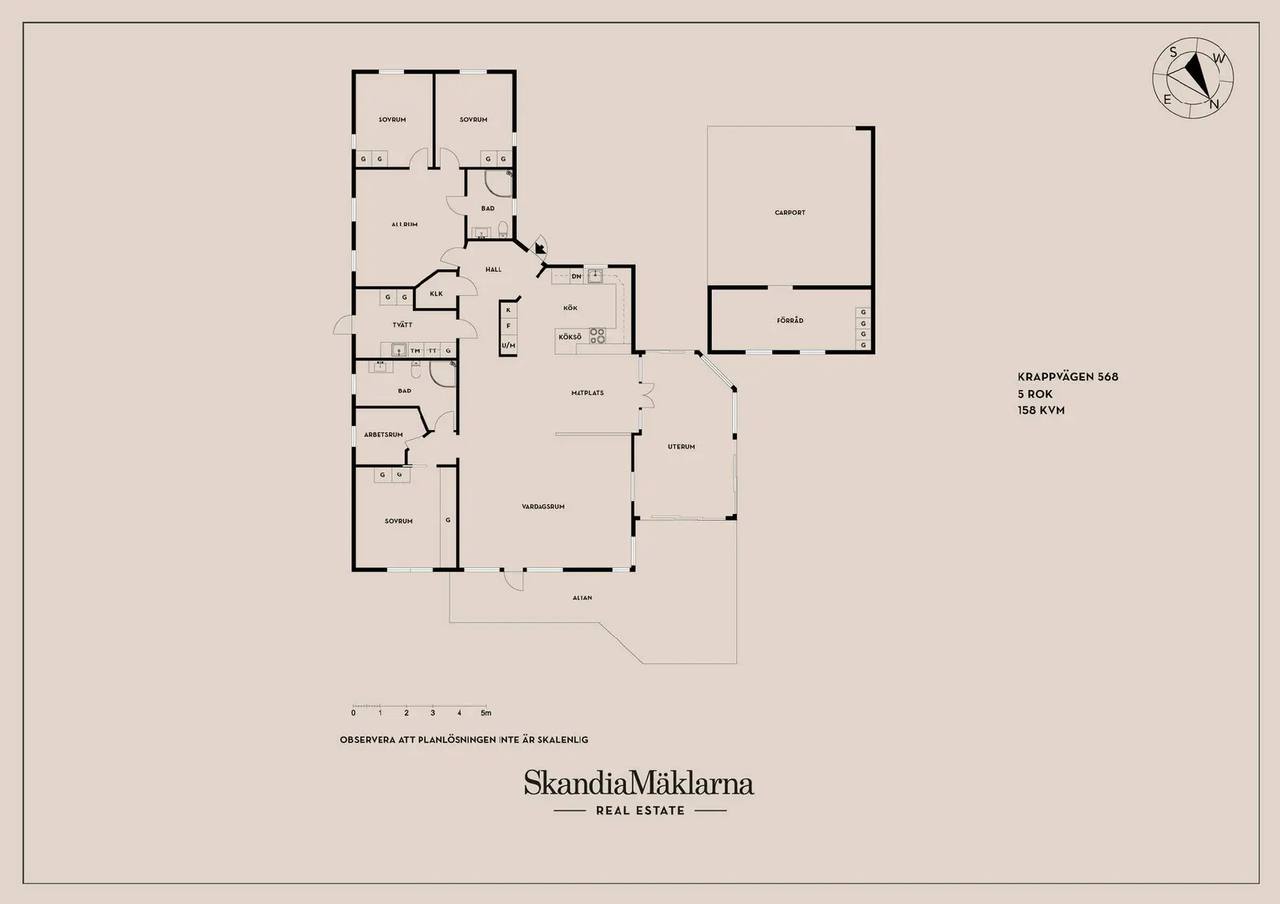 Floor plan for Krappvägen 568