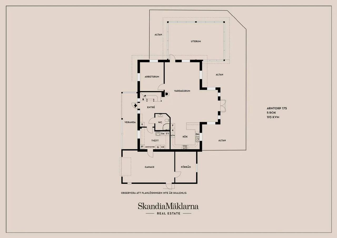 Floor plan for Arntorp 175