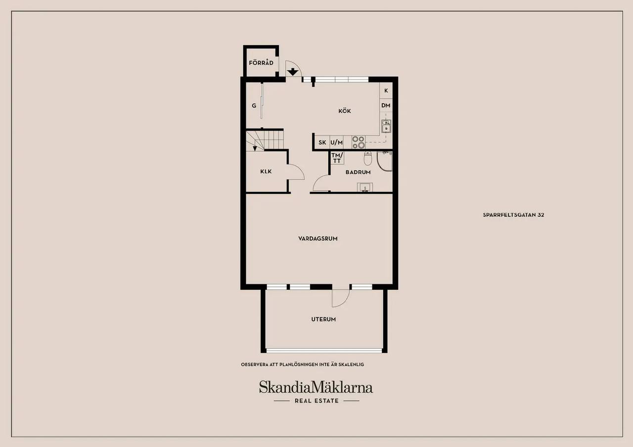 Planritning för Sparrfeltsgatan 32
