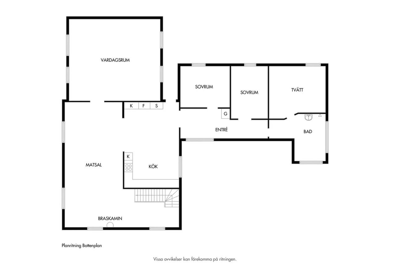 Floor plan for Sjöbovägen 67