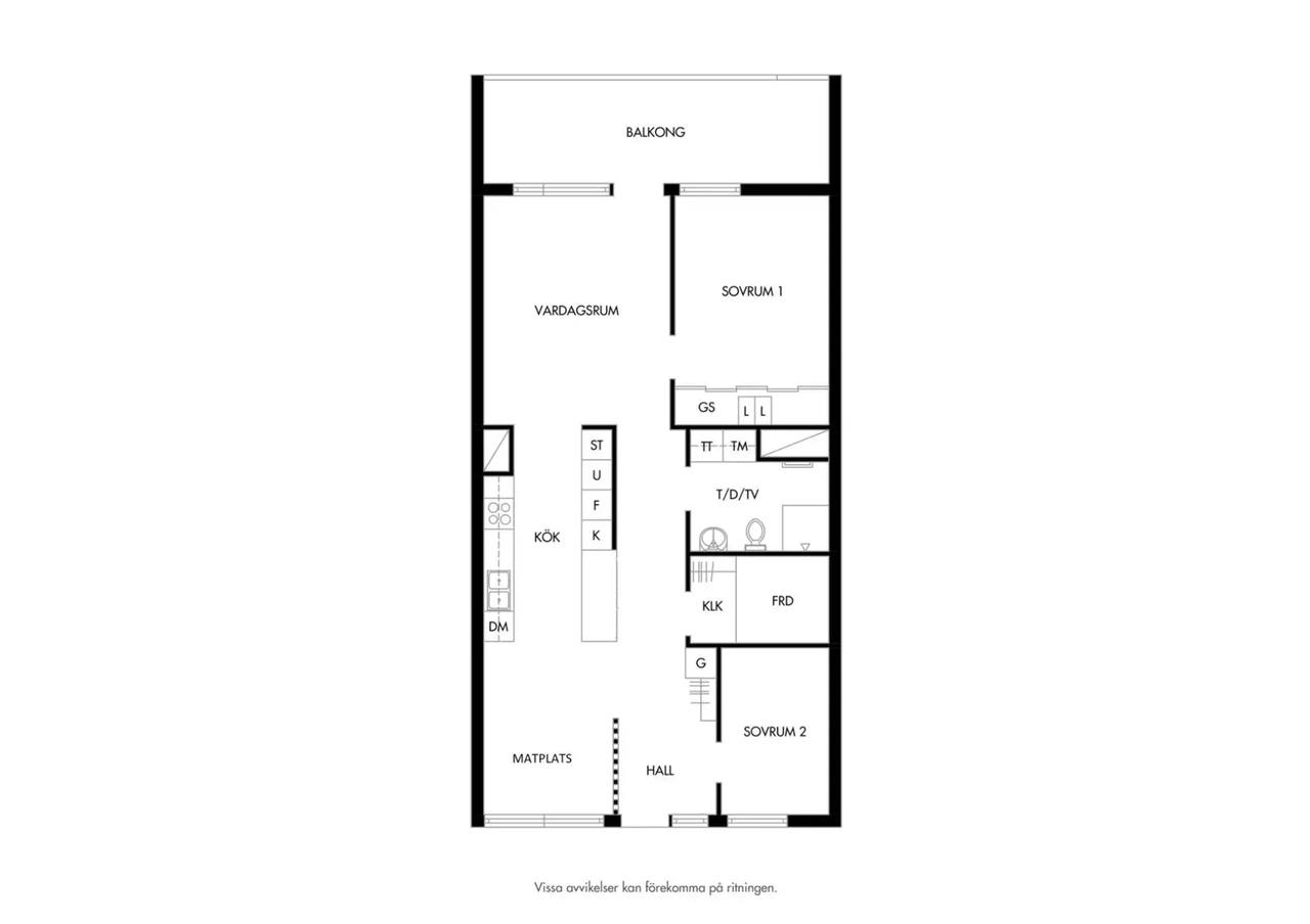 Floor plan for Tors Gränd 25