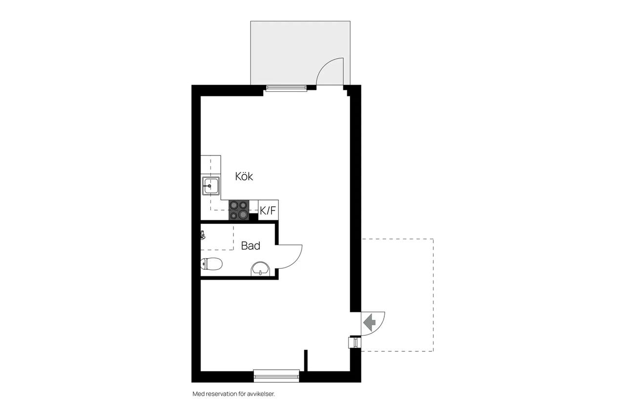 Planritning för Alingsåsvägen 45